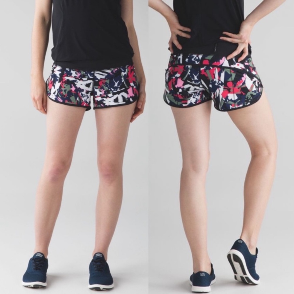 Lululemon Speed shorts in Pop Cut Boom juice